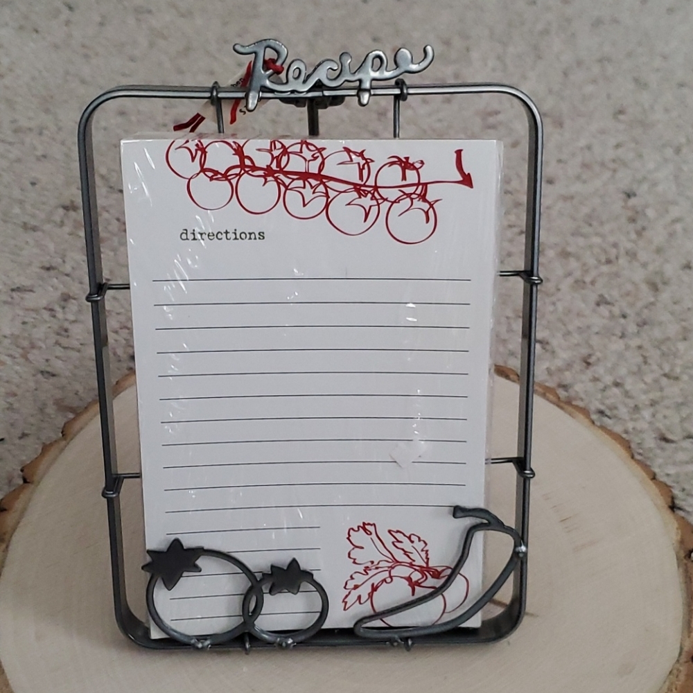 Bennington Potters Metal Standing Recipe Holder